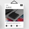 UNIQ Ład. siec. HUB Surge 90W czarny/charcoal black 2xUSB Quick Charge 3.0 + 2xUSB-C PD 3.0 (LITHOS Collective)